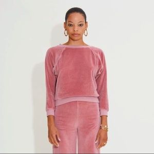 Kondi Velour Tracksuit in Desert Rose